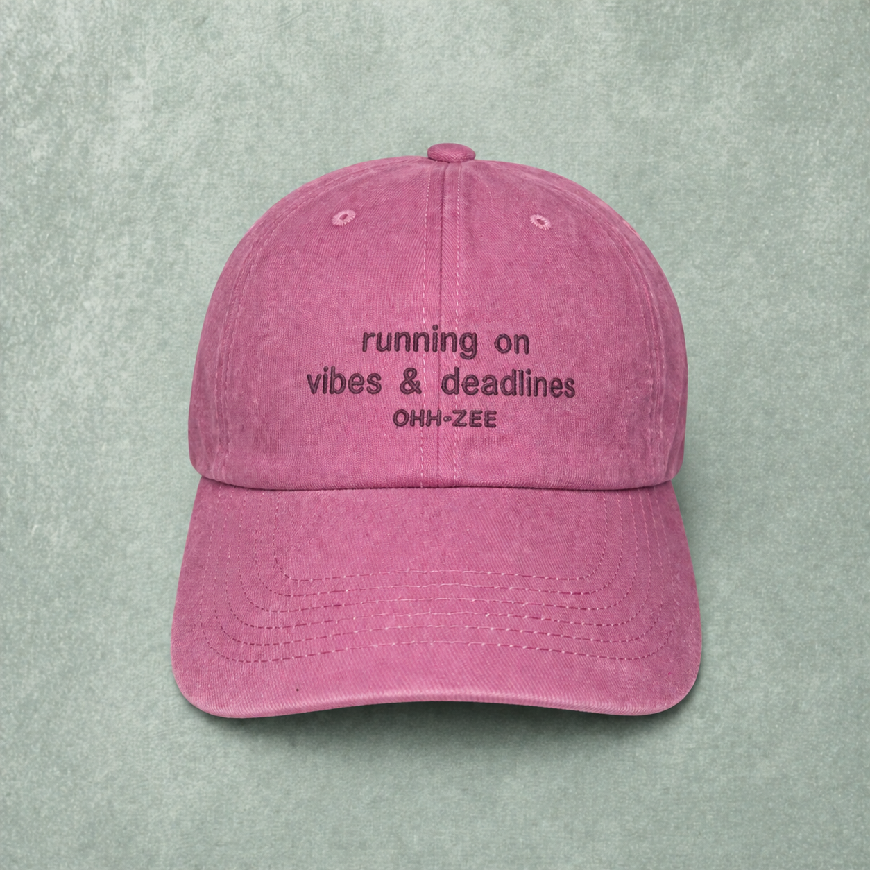Washed Pink Cap